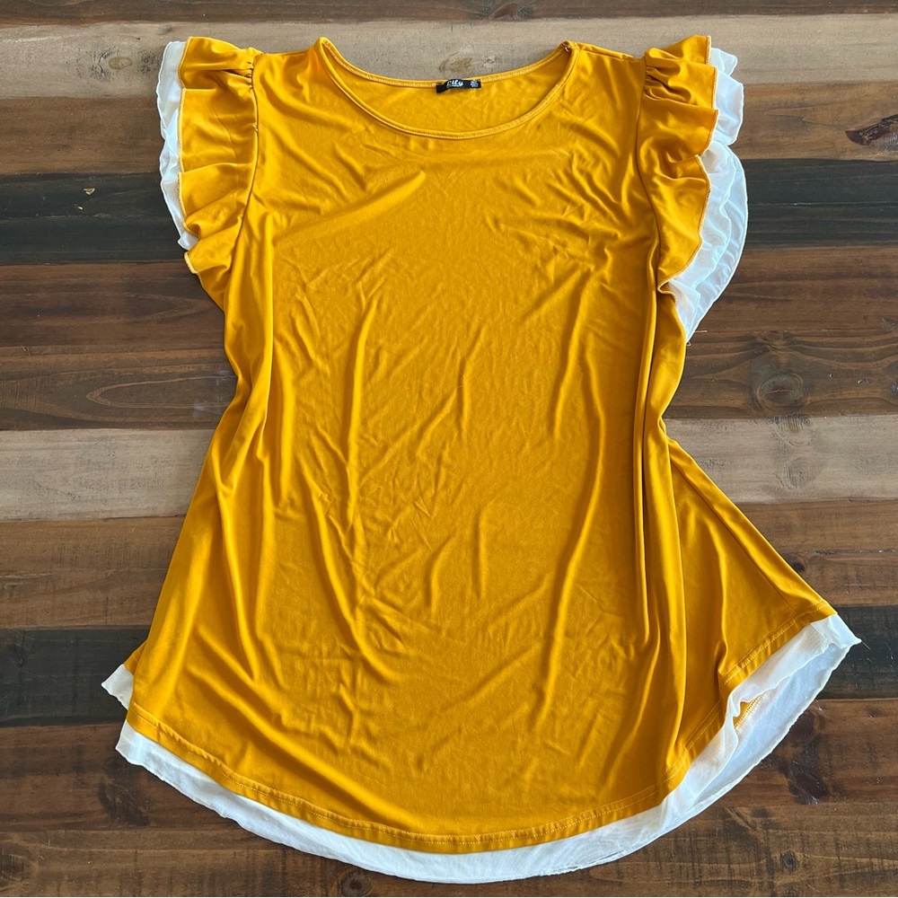 Lily by firmiana gold yellow top 3xl